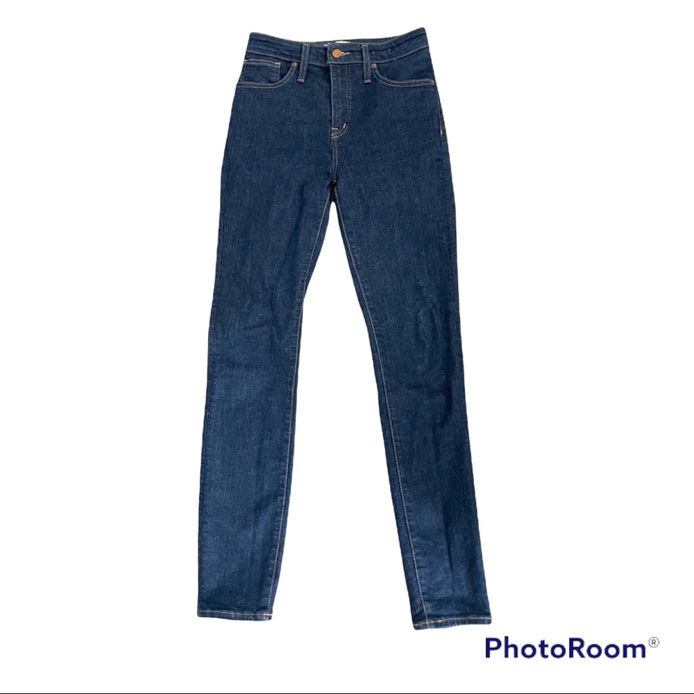 Madewell High Rise Curvy Skinny Dark Wash Jeans | size 25
